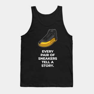 AJ 12 Retro Gold Sneaker Tank Top